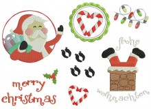 Stickserie - Weihnachtsmann